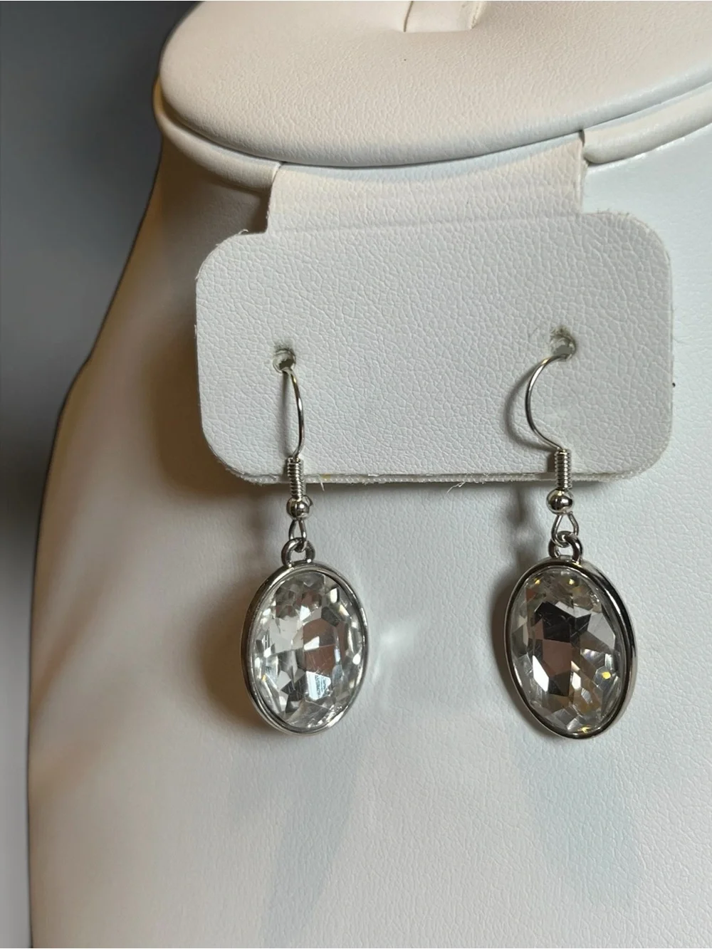 🍭5 for $20🍭 Silver Tone Crystal Drop Earrings CC X